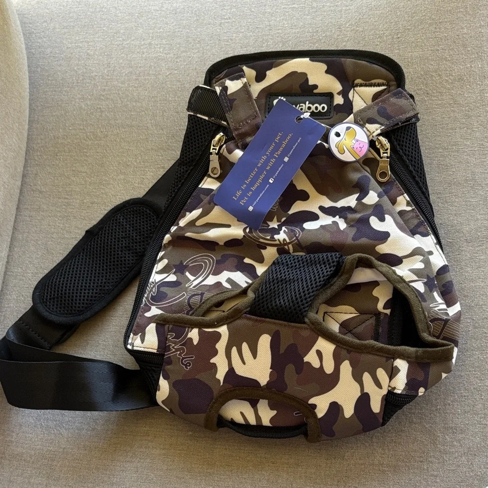 Pawaboo camouflage pet backpack for dog/cat new